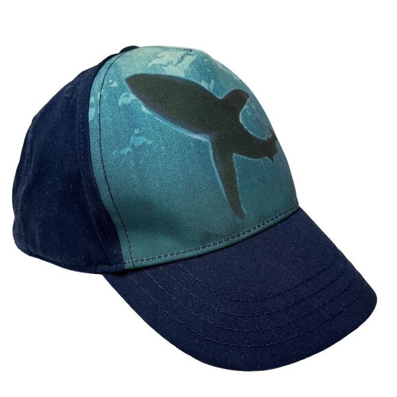 Gymboree Baseball Hat Cap Boys L Blue Great White Shark Snapback Adjusta… - Picture 1 of 8